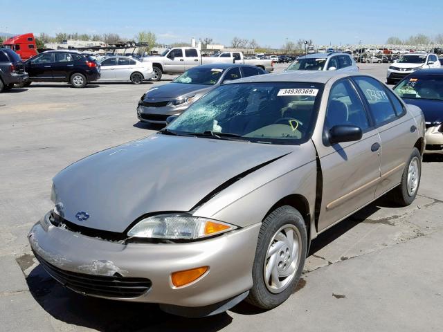 1G1JF5241V7235854 - 1997 CHEVROLET CAVALIER L GOLD photo 2