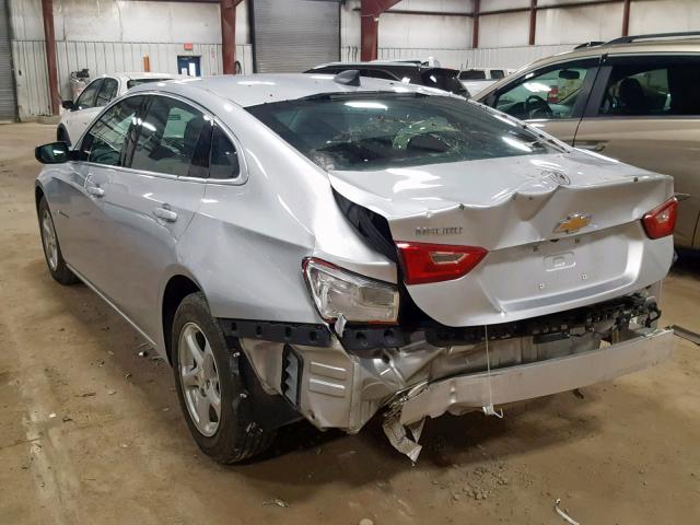 1G1ZB5STXHF122159 - 2017 CHEVROLET MALIBU LS SILVER photo 3