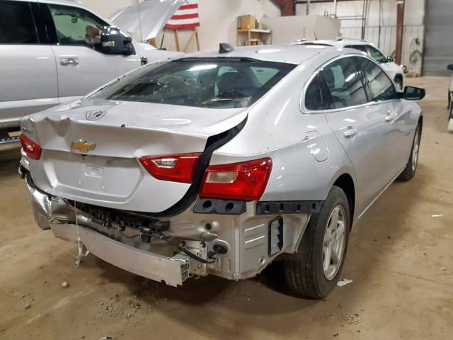 1G1ZB5STXHF122159 - 2017 CHEVROLET MALIBU LS SILVER photo 4