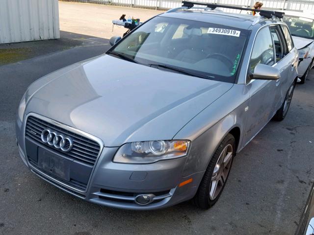 WAUKF78E17A068535 - 2007 AUDI A4 2.0T AV GRAY photo 2