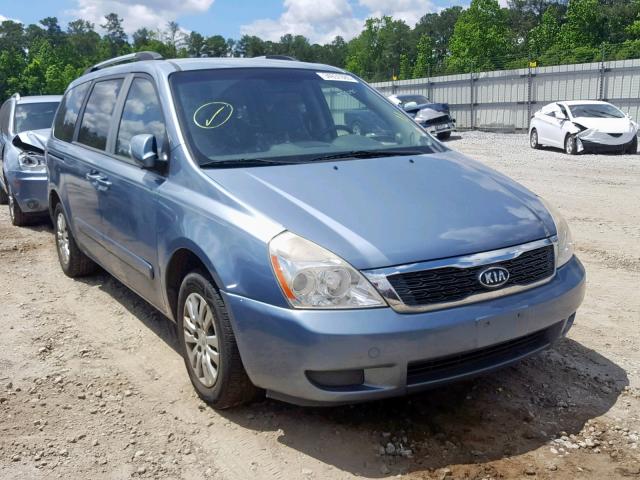 KNDMG4C73B6378150 - 2011 KIA SEDONA LX BLUE photo 1