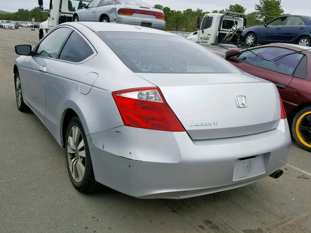 1HGCS12838A008584 - 2008 HONDA ACCORD EXL SILVER photo 3