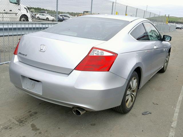 1HGCS12838A008584 - 2008 HONDA ACCORD EXL SILVER photo 4