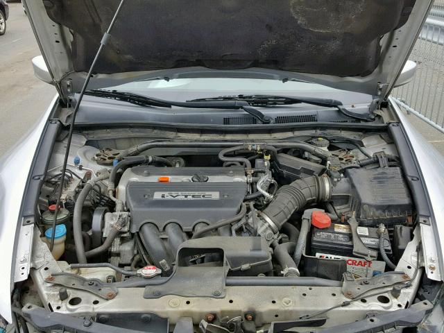 1HGCS12838A008584 - 2008 HONDA ACCORD EXL SILVER photo 7