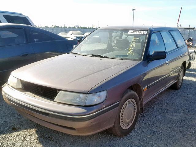 4S3BJ6323N7919530 - 1992 SUBARU LEGACY L TAN photo 2