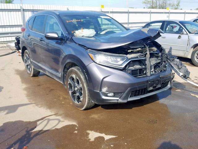 5J6RW2H9XHL041762 - 2017 HONDA CR-V TOURI GRAY photo 1