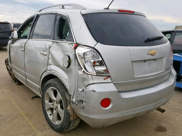 3GNAL3EK6ES647307 - 2014 CHEVROLET CAPTIVA LT SILVER photo 3