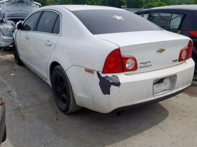 1G1ZC5E04AF185634 - 2010 CHEVROLET MALIBU 1LT WHITE photo 3