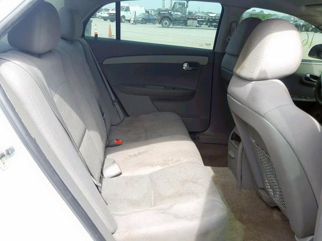 1G1ZC5E04AF185634 - 2010 CHEVROLET MALIBU 1LT WHITE photo 6