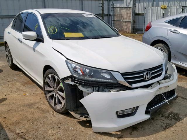 1HGCR2F5XDA221365 - 2013 HONDA ACCORD SPO WHITE photo 1