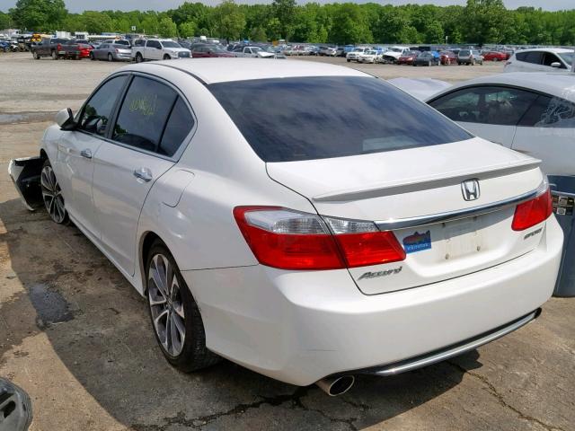 1HGCR2F5XDA221365 - 2013 HONDA ACCORD SPO WHITE photo 3