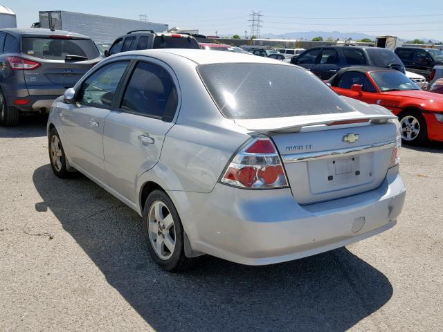 KL1TG566X7B135932 - 2007 CHEVROLET AVEO LT SILVER photo 3