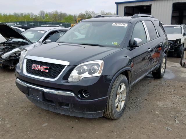 1GKKRNED6BJ185566 - 2011 GMC ACADIA SLE BLACK photo 2