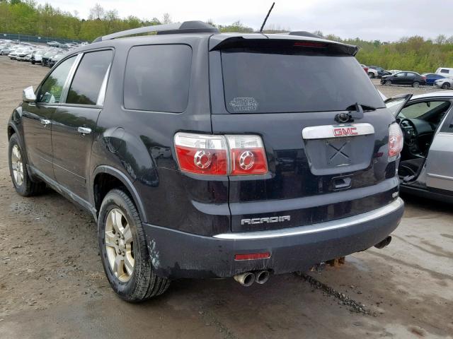 1GKKRNED6BJ185566 - 2011 GMC ACADIA SLE BLACK photo 3