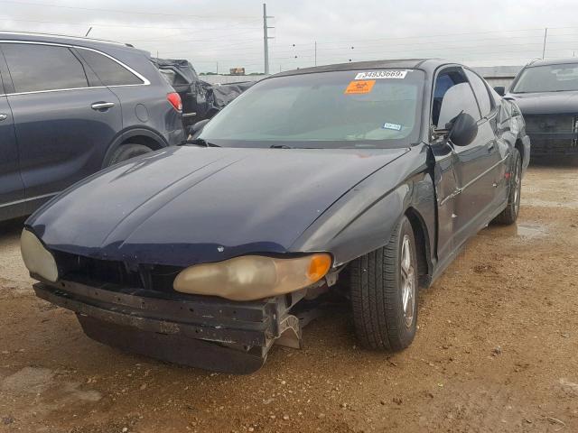 2G1WX15K519318282 - 2001 CHEVROLET MONTE CARL 黑色 照片 2