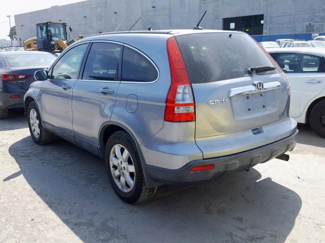 JHLRE487X7C093851 - 2007 HONDA CR-V EXL BLUE photo 3