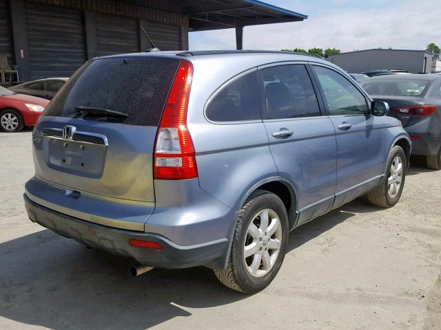 JHLRE487X7C093851 - 2007 HONDA CR-V EXL BLUE photo 4