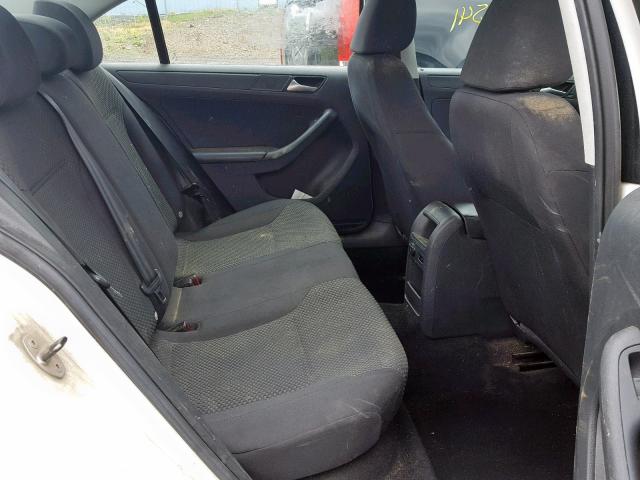 3VW2K7AJ7DM295522 - 2013 VOLKSWAGEN JETTA BASE WHITE photo 6