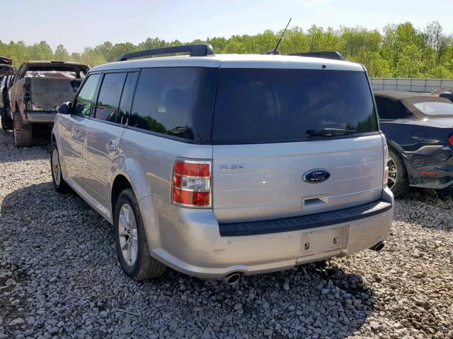 2FMGK5B8XFBA02673 - 2015 FORD FLEX SE SILVER photo 3