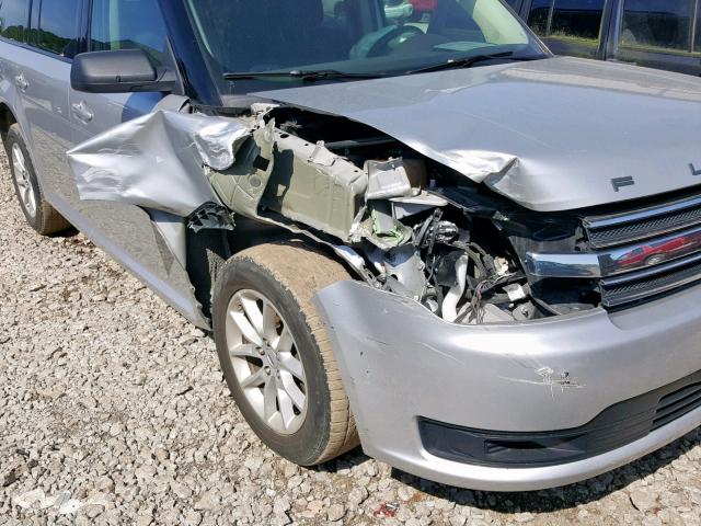 2FMGK5B8XFBA02673 - 2015 FORD FLEX SE SILVER photo 9