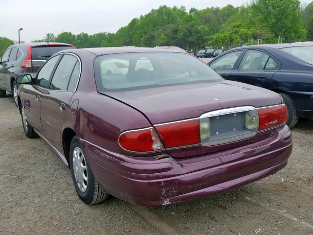 1G4HP52K244133279 - 2004 BUICK LESABRE CU PURPLE photo 3