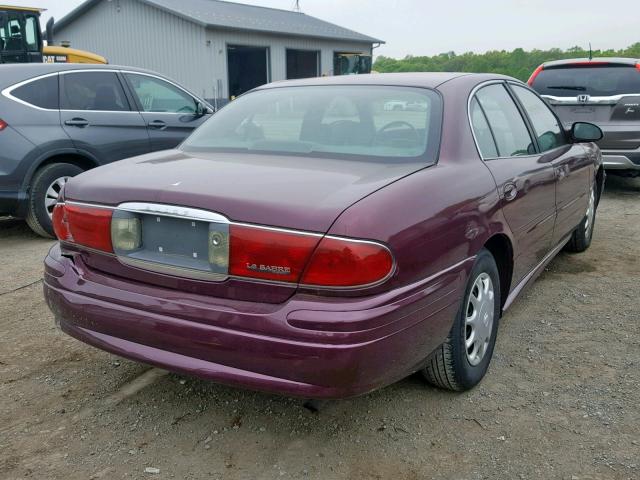 1G4HP52K244133279 - 2004 BUICK LESABRE CU PURPLE photo 4