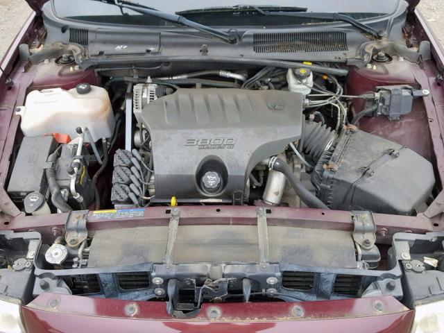 1G4HP52K244133279 - 2004 BUICK LESABRE CU PURPLE photo 7