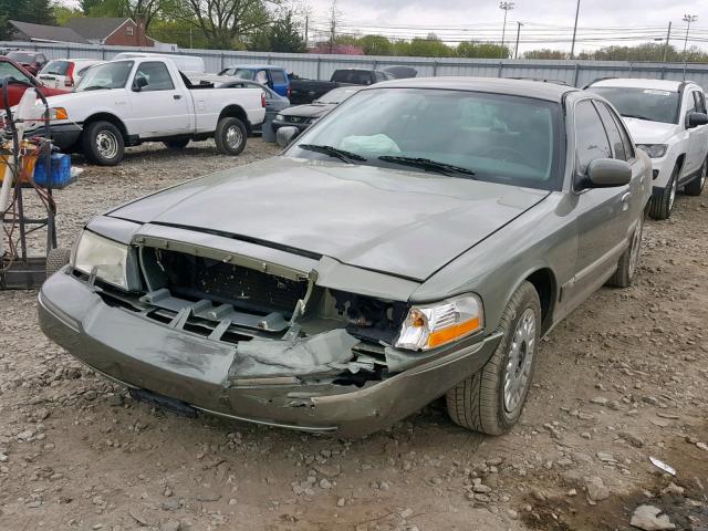 2MEFM74W63X703791 - 2003 MERCURY GRAND MARQ GRAY photo 2