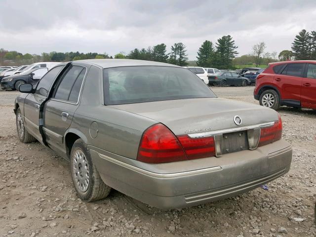 2MEFM74W63X703791 - 2003 MERCURY GRAND MARQ GRAY photo 3