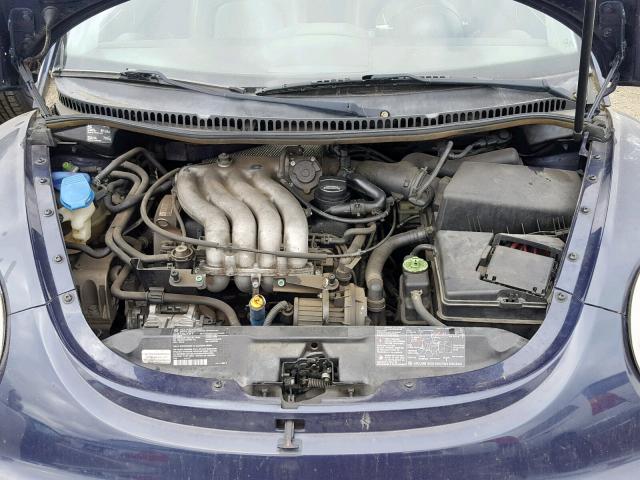 3VWCT21C21M400632 - 2001 VOLKSWAGEN NEW BEETLE Blau Foto 7