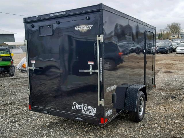 7HLBE1213KE001543 - 2019 UTILITY TRAILER BLACK photo 4