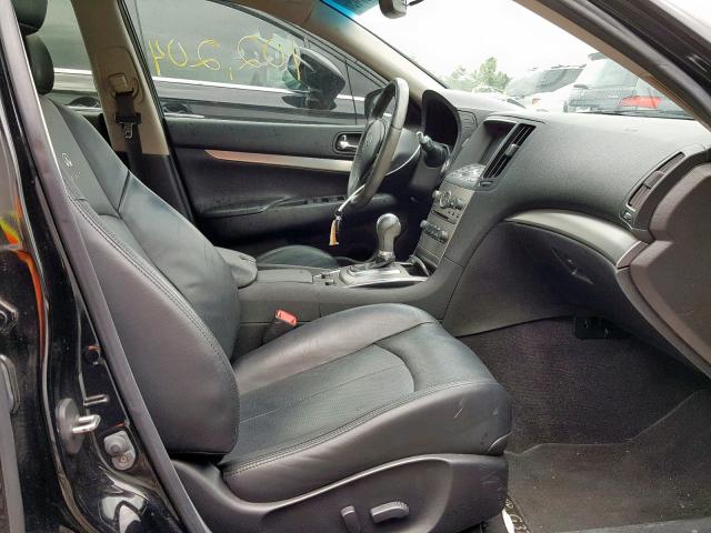 JN1CV6AP3BM303303 - 2011 INFINITI G37 BASE BLACK photo 5