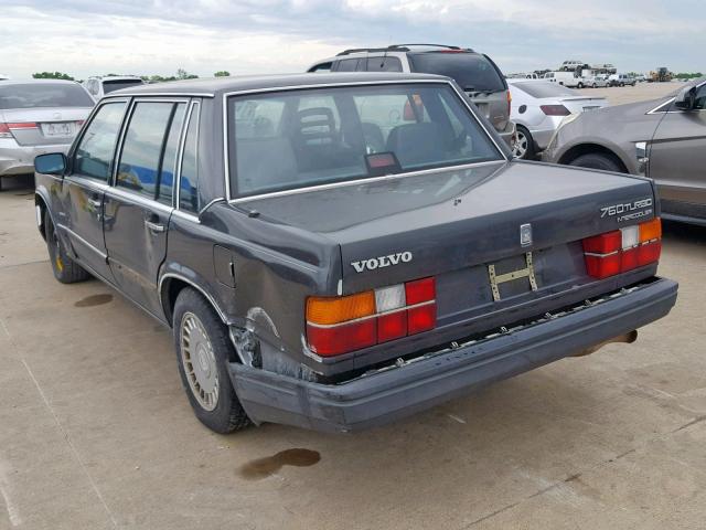 YV1GA8741K0059252 - 1989 VOLVO 760 GRAY photo 3