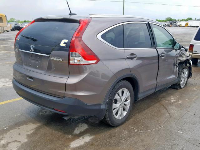 5J6RM3H74EL005197 - 2014 HONDA CR-V EXL GRAY photo 4