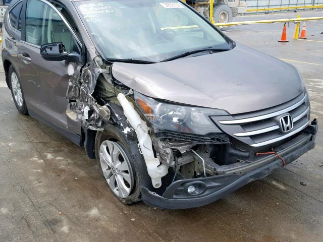 5J6RM3H74EL005197 - 2014 HONDA CR-V EXL GRAY photo 9