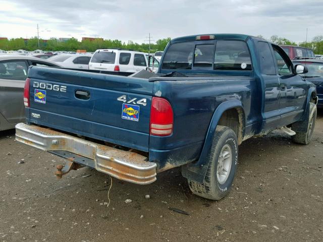 1B7GG23Y3VS198561 - 1997 DODGE DAKOTA GREEN photo 4