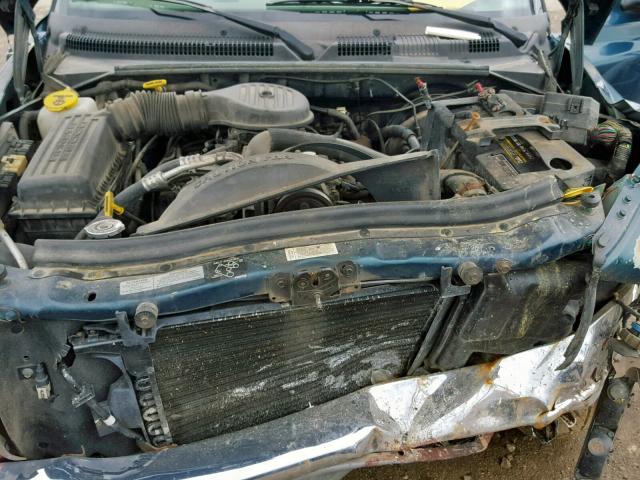 1B7GG23Y3VS198561 - 1997 DODGE DAKOTA GREEN photo 7