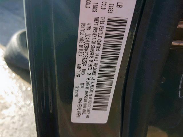 1C4NJCBA4ED542504 - 2014 JEEP COMPASS SP 黑色 照片 10