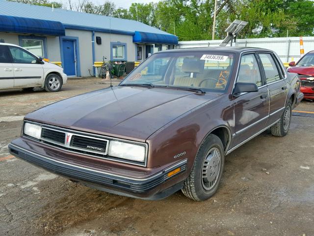 1G2AF51R4JT236331 - 1988 PONTIAC 6000 BROWN photo 2