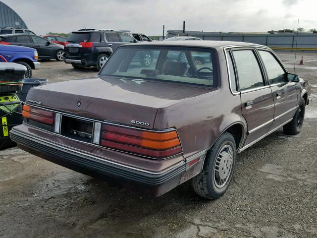 1G2AF51R4JT236331 - 1988 PONTIAC 6000 BROWN photo 4