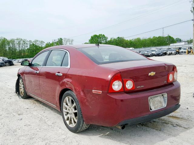 1G1ZK57B39F191261 - 2009 CHEVROLET MALIBU LTZ მუქწითელი ფოტო 3