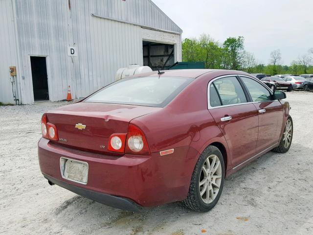 1G1ZK57B39F191261 - 2009 CHEVROLET MALIBU LTZ მუქწითელი ფოტო 4