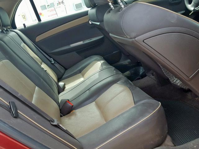 1G1ZK57B39F191261 - 2009 CHEVROLET MALIBU LTZ მუქწითელი ფოტო 6