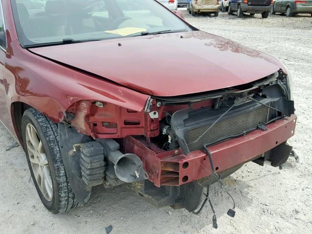 1G1ZK57B39F191261 - 2009 CHEVROLET MALIBU LTZ მუქწითელი ფოტო 9