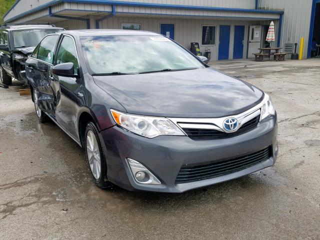 4T1BD1FK5CU043981 - 2012 TOYOTA CAMRY HYBR GRAY photo 1