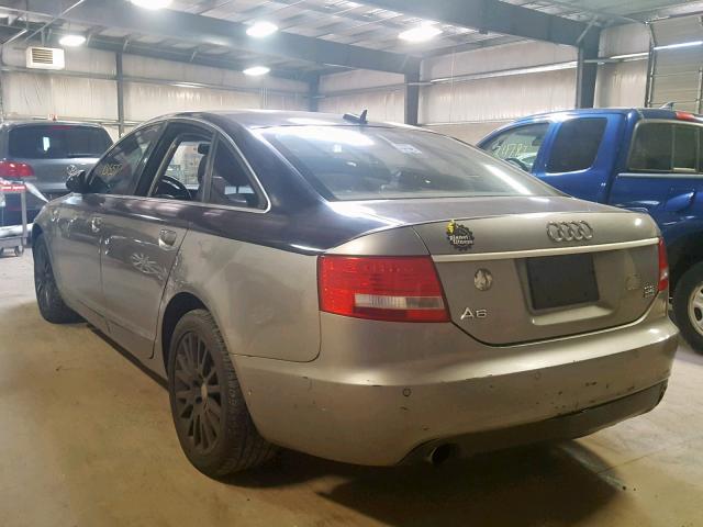 WAUDG74F16N033926 - 2006 AUDI A6 3.2 QUA SILVER photo 3