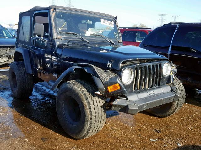 1J4FA49S5YP703500 - 2000 JEEP WRANGLER / BLACK photo 1