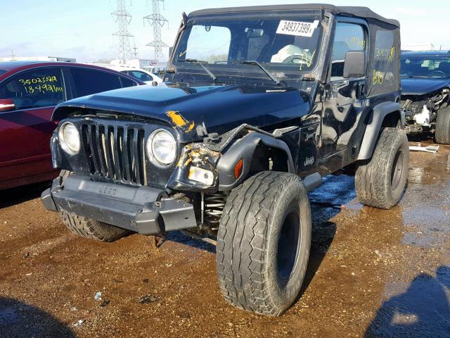 1J4FA49S5YP703500 - 2000 JEEP WRANGLER / BLACK photo 2