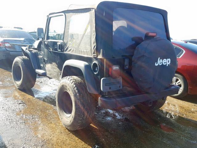 1J4FA49S5YP703500 - 2000 JEEP WRANGLER / BLACK photo 3