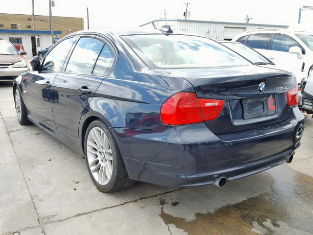 WBAPN7C57AA778675 - 2010 BMW 335 D BLUE photo 3